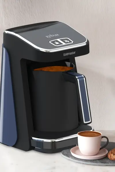 Goldmaster GM8380EM Kıvam Geniş Hazne Ege Mavisi Türk Kahve Makinesi