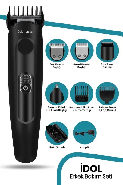 Goldmaster İdol GM8173 11in1 Erkek Bakım Seti