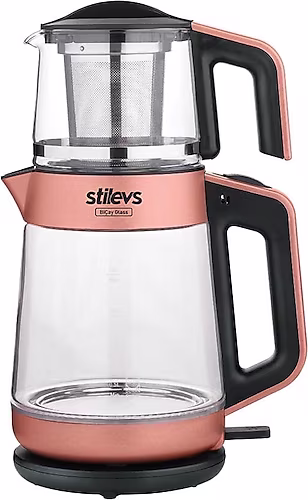 Stilevs Biçay Glass 1900 W Cam Demlikli Çay Makinesi