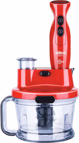 Stilevs Mago Pro Kırmızı 1500 W Blender Seti