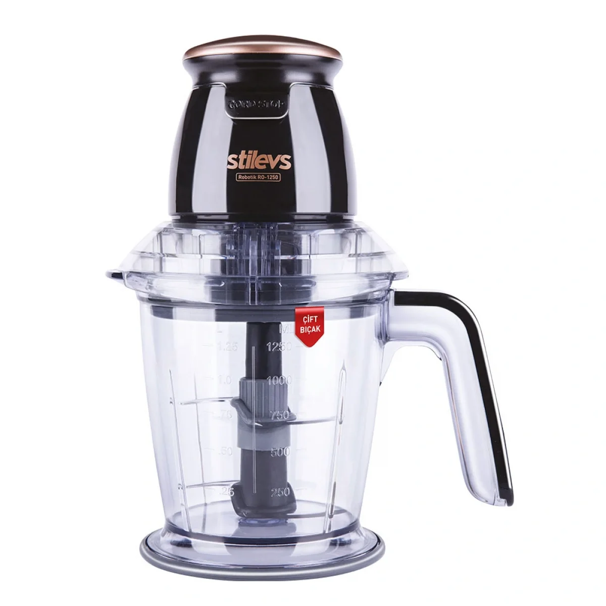 Stilevs Robotik Ro-1250 Mega Doğrayıcı - Siyah-Bakır
