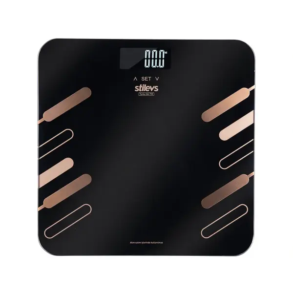 Stilevs Tartar BA-739 Banyo Baskülü - Siyah-Gold