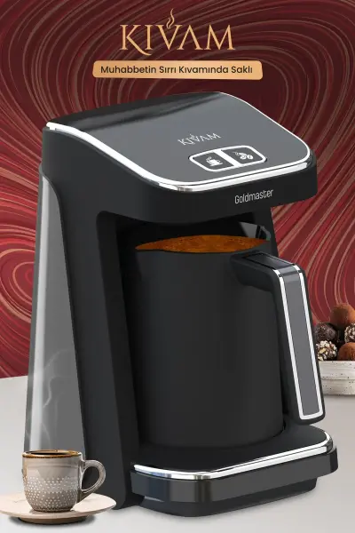 Goldmaster GM8380AN Kıvam Geniş Hazne Antrasit Türk Kahve Makinesi