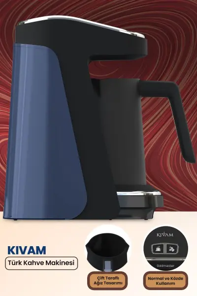 Goldmaster GM8380EM Kıvam Geniş Hazne Ege Mavisi Türk Kahve Makinesi