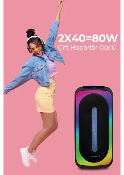 Goldmaster Neon X90 Dj Box Bluetooth Hoparlör