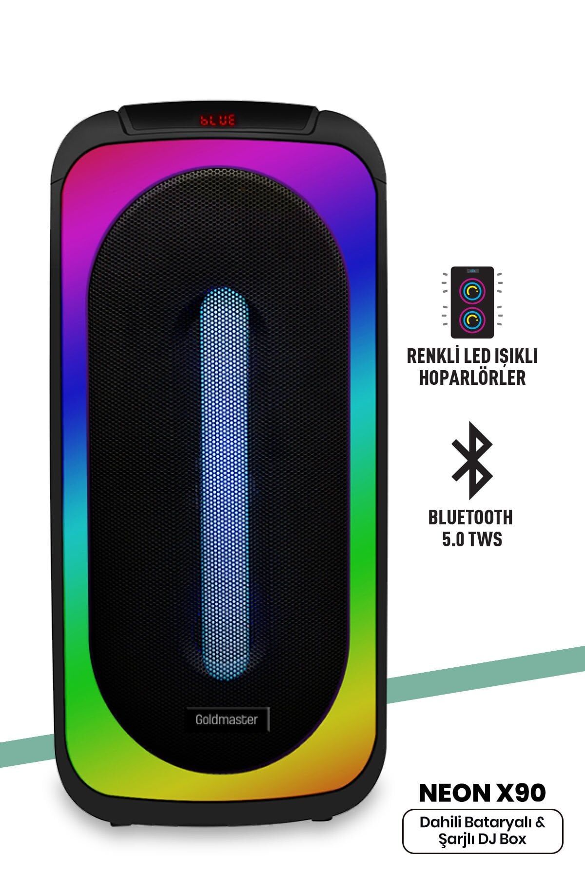 Goldmaster Neon X90 Dj Box Bluetooth Hoparlör