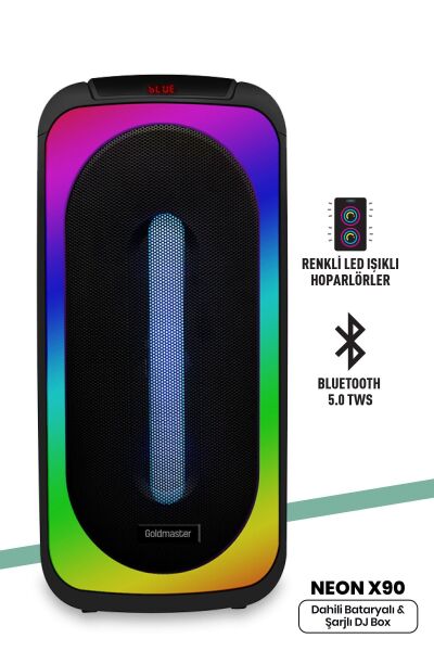 Goldmaster Neon X90 Dj Box Bluetooth Hoparlör