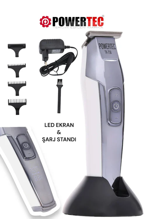 POWETEC TR-758 Profesyonel Sakal Ense Tıraş Makinesi