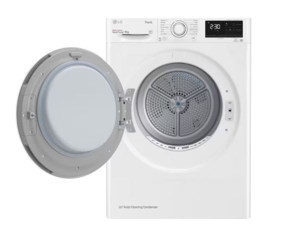 LG RH90V3AV0N 9KG BEYAZ ISI POMPALI ÇAMAŞIR KURUTMA MAKİNESİ