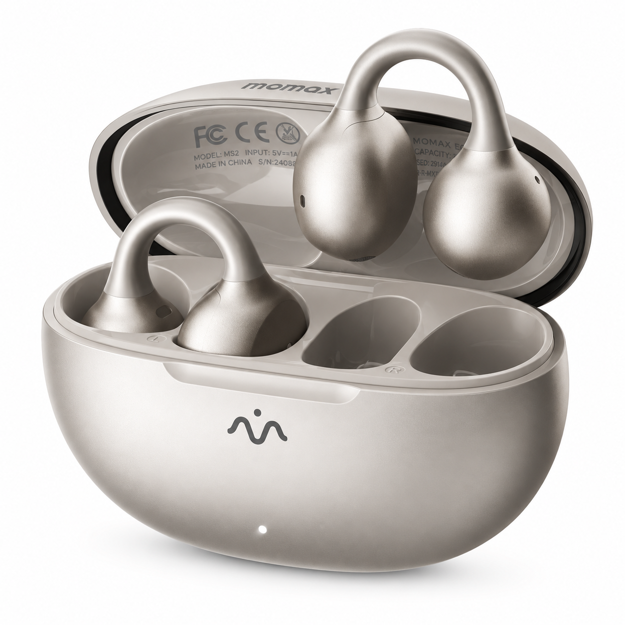 MOMAX BT15L VİBE KLİPSLİ Aİ ÇEVİRİ TİTANIUM BLUETOOTH KULAKLIK