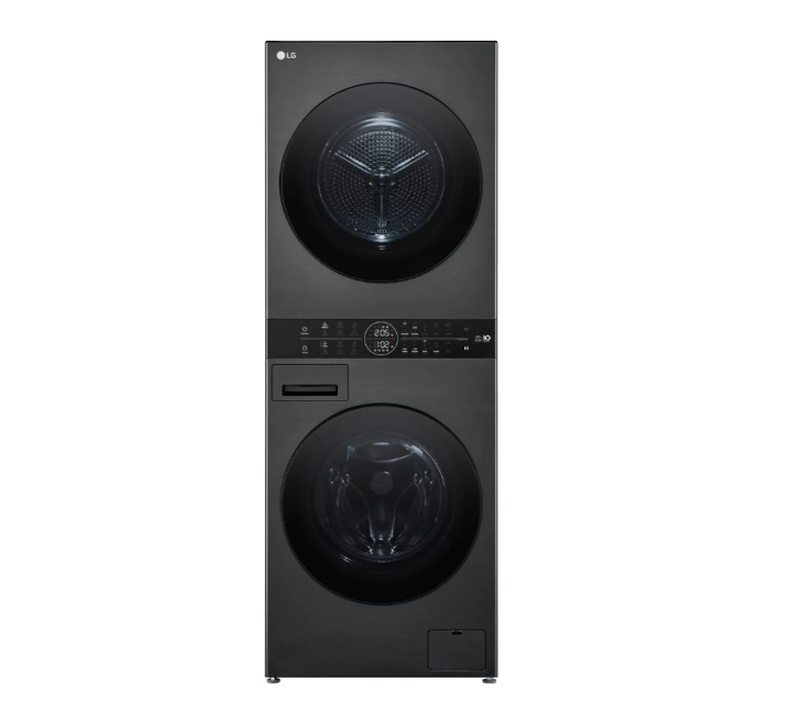 LG W4W8BVKKZHM 2 SI BIR ARADA GRİ 12 KG ÇAMAŞIR VE 10KG KURUTMA MAKINESI SIYAH