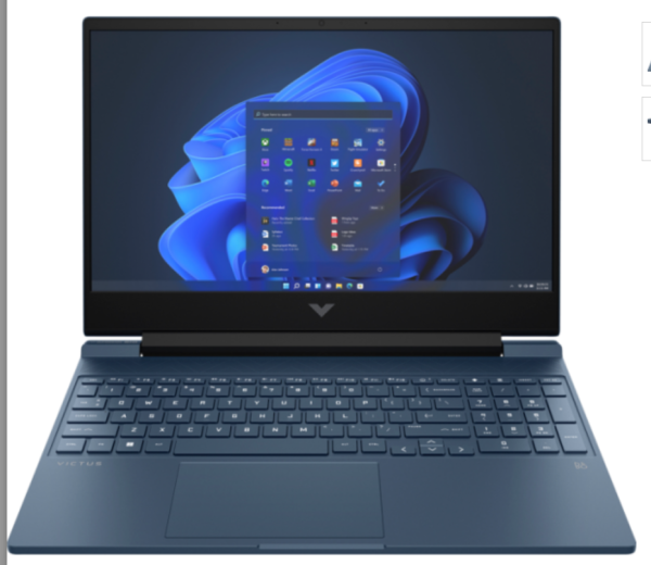 HP VICTUS 15-FA0008NT Cİ5-12500H 16GB 512SSD RTX3050 W11 15.6'' FHD NOTEBOOK