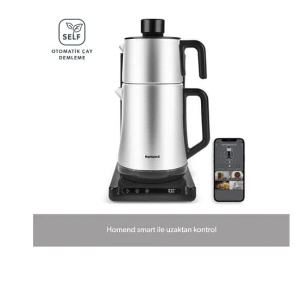 HOMEND SMART ROYALTEA PLUS 1781H 2in1 WİFİ İNOX OTOM. ÇAY VE TÜRK KAHVE MAKİNESİ