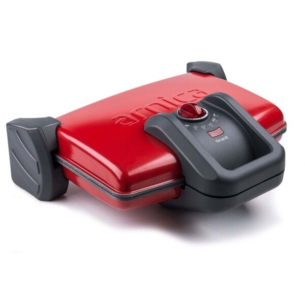 Arnica Ayvalık Granit Izgaralı Tost Makinesi Kırmızı